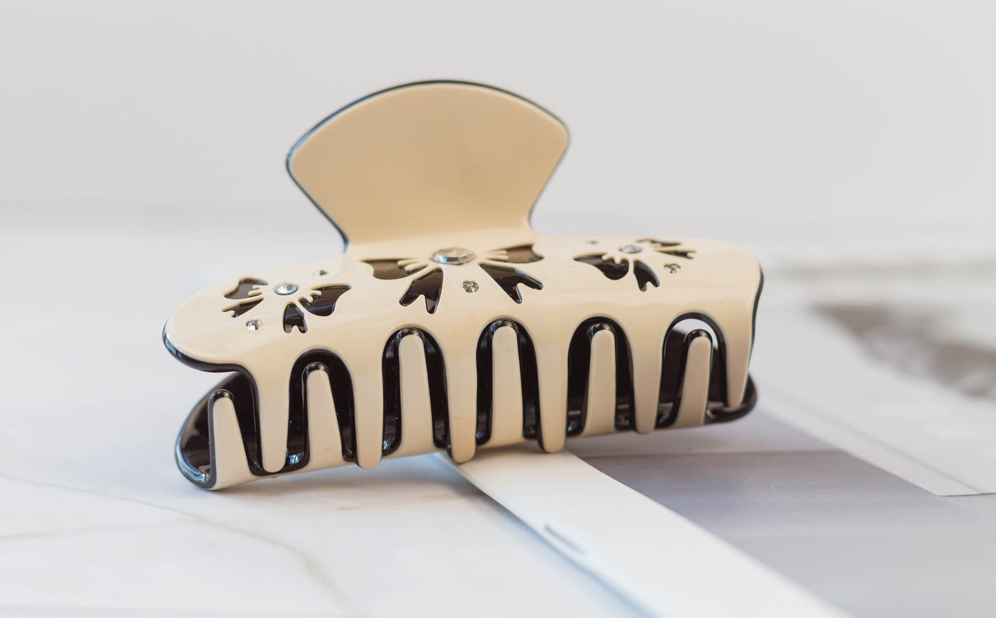 Bow Print Hair Claw