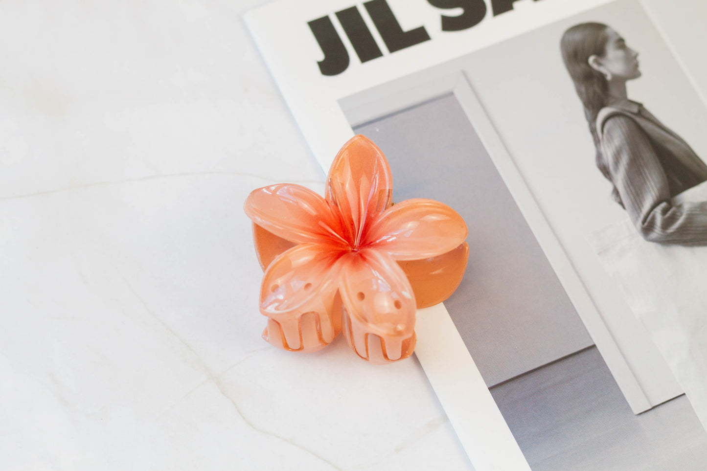 Hawaiian Flower Hair Claw Clip