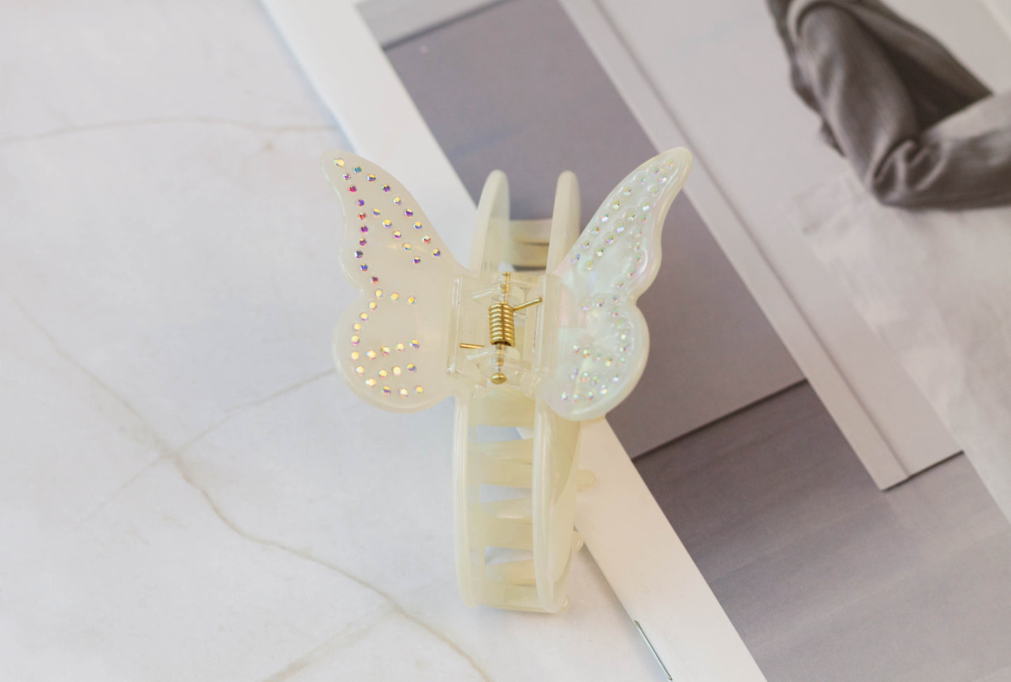 Rhinestone Butterfly Hair Claw Clip