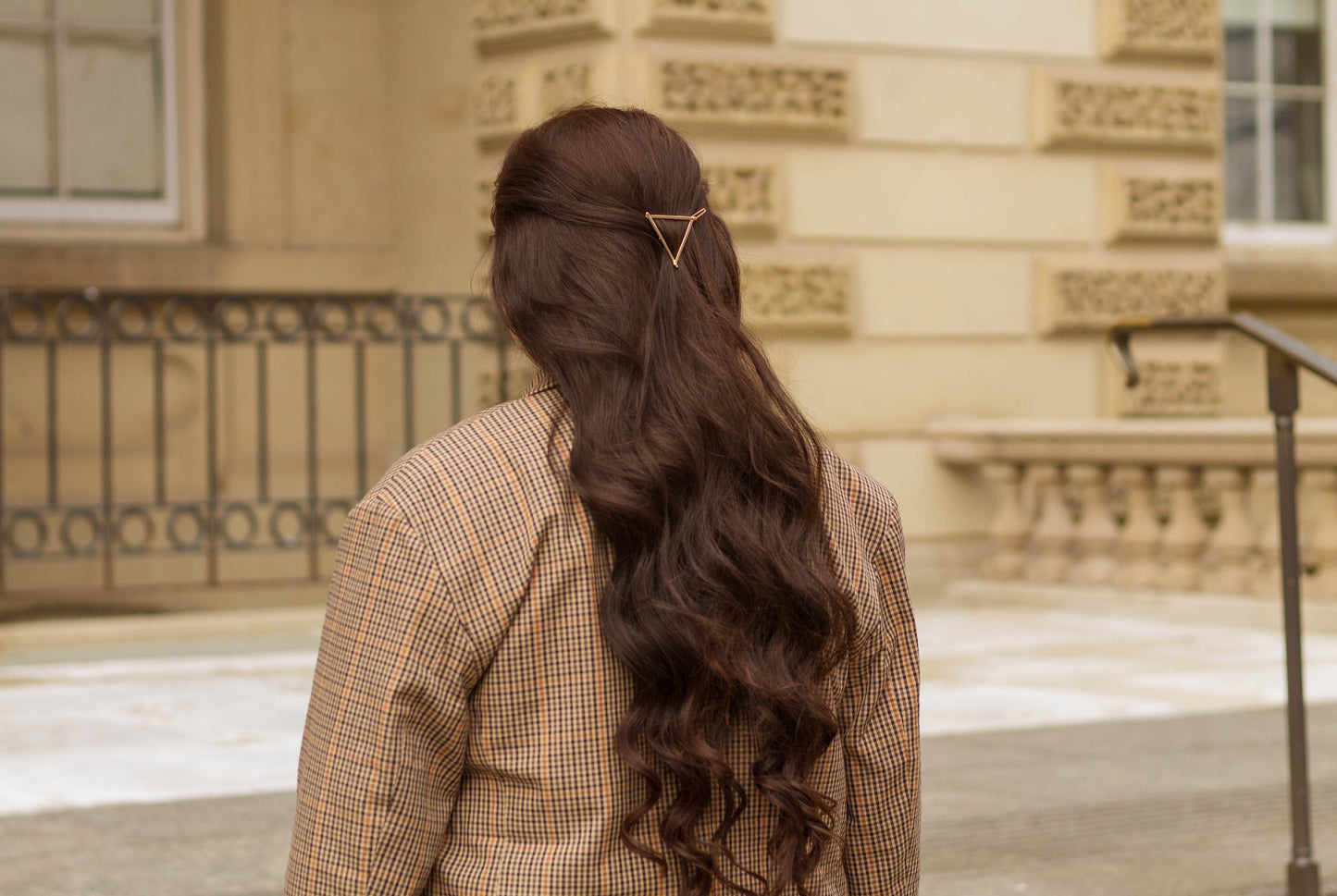Metal Triangle Hair Pin