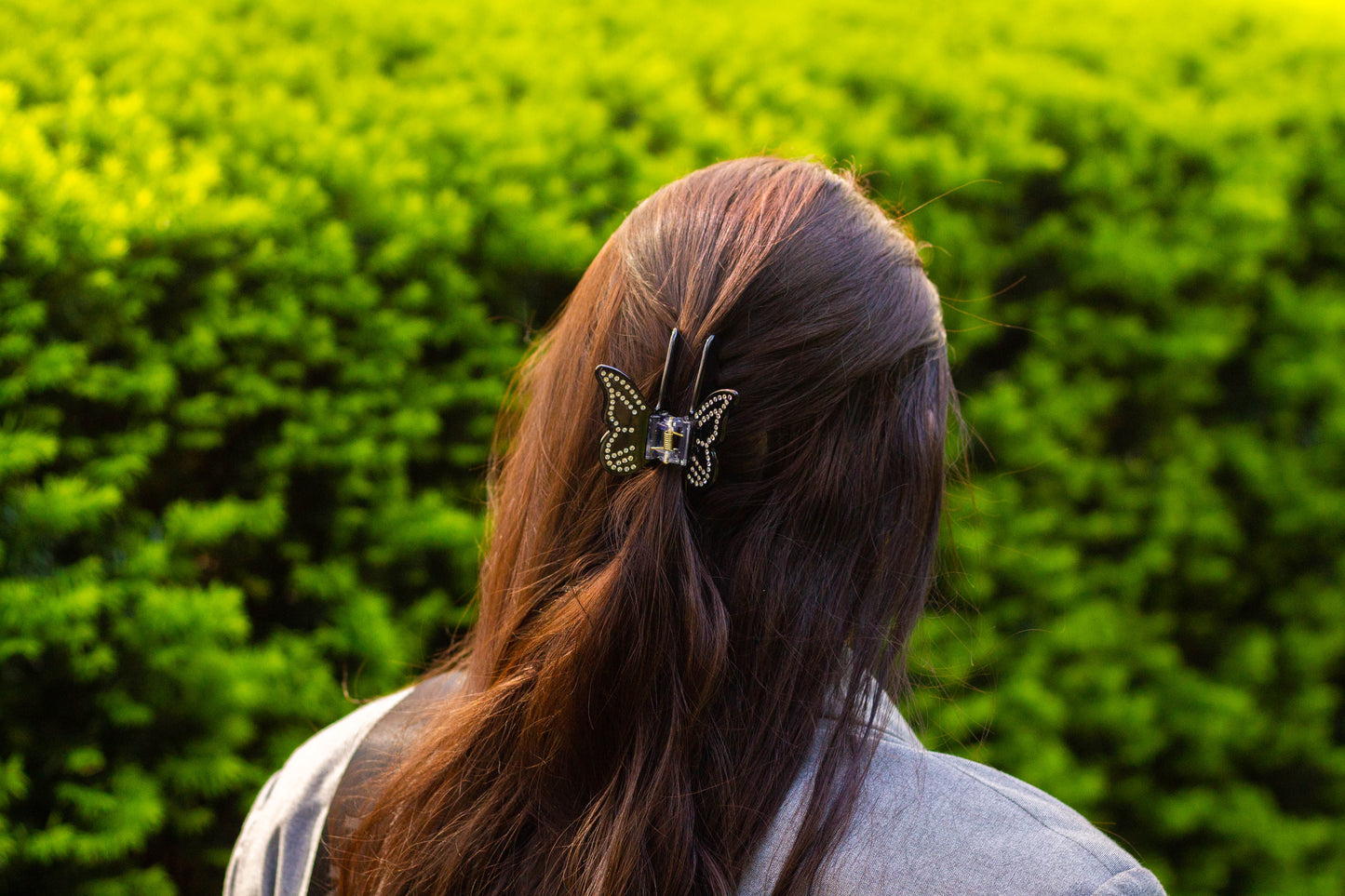 Rhinestone Butterfly Hair Claw Clip