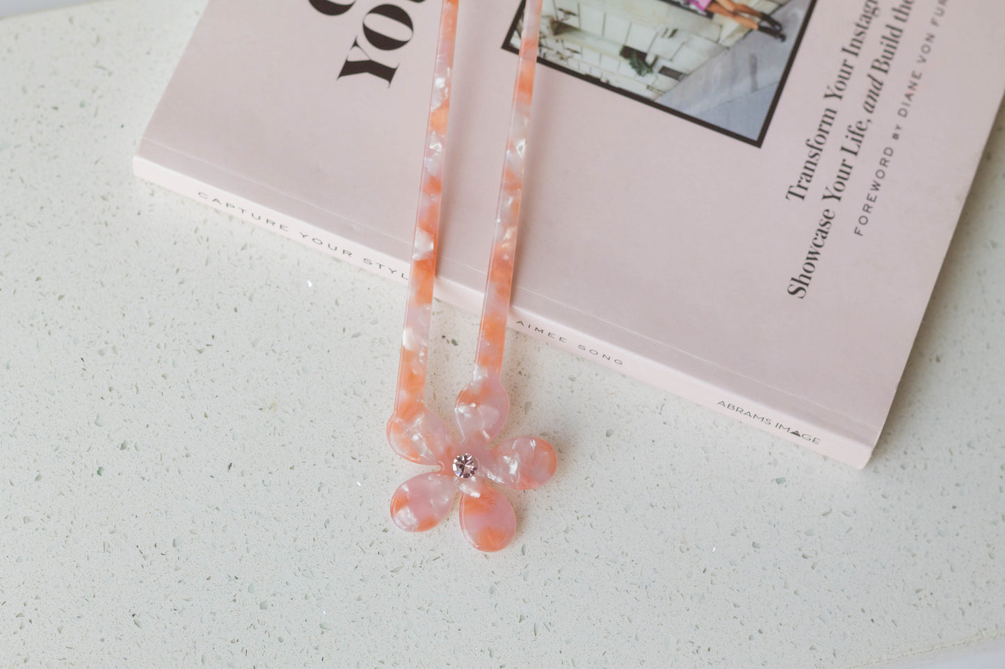 Acetate Fleur French Hair Pin
