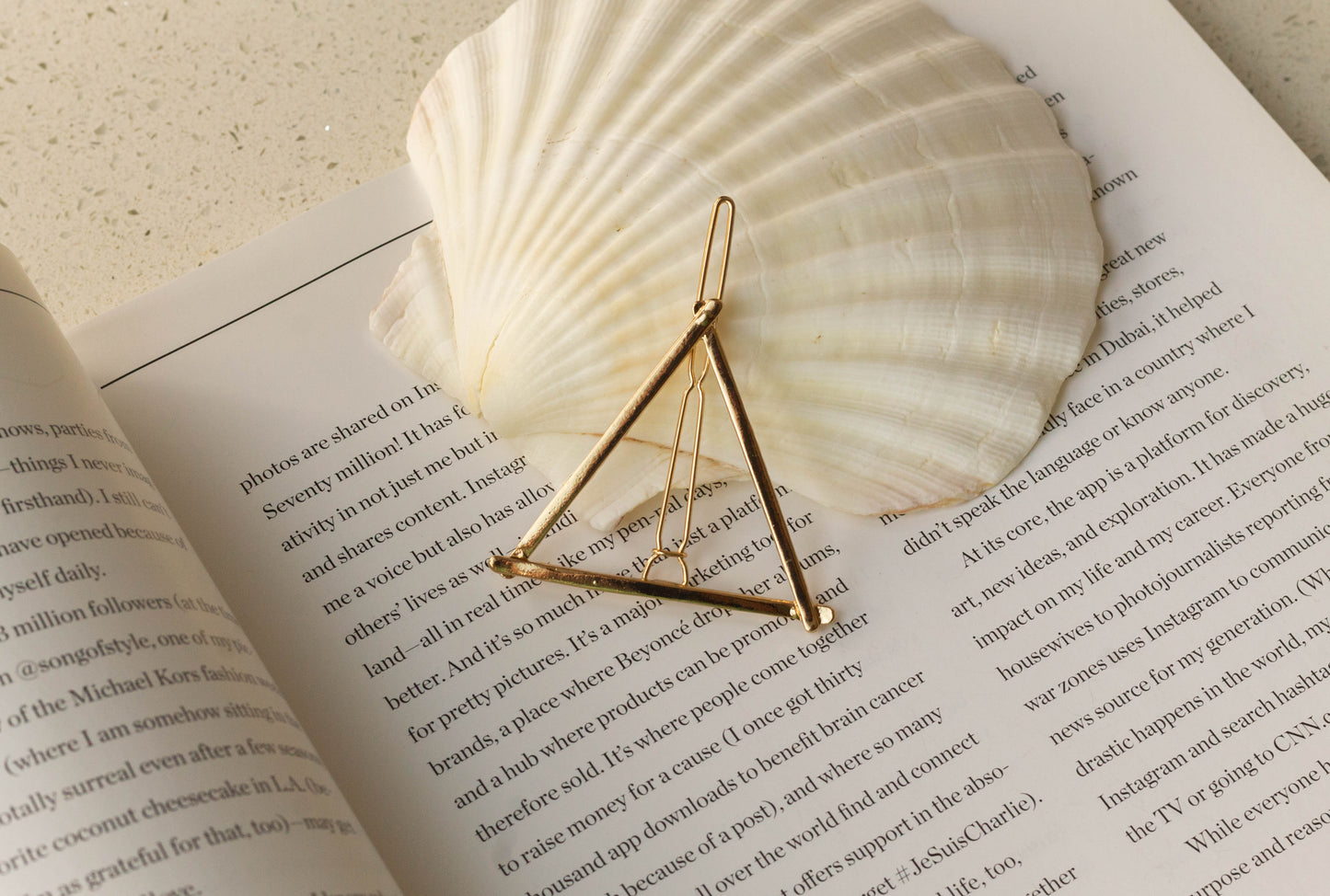Metal Triangle Hair Pin