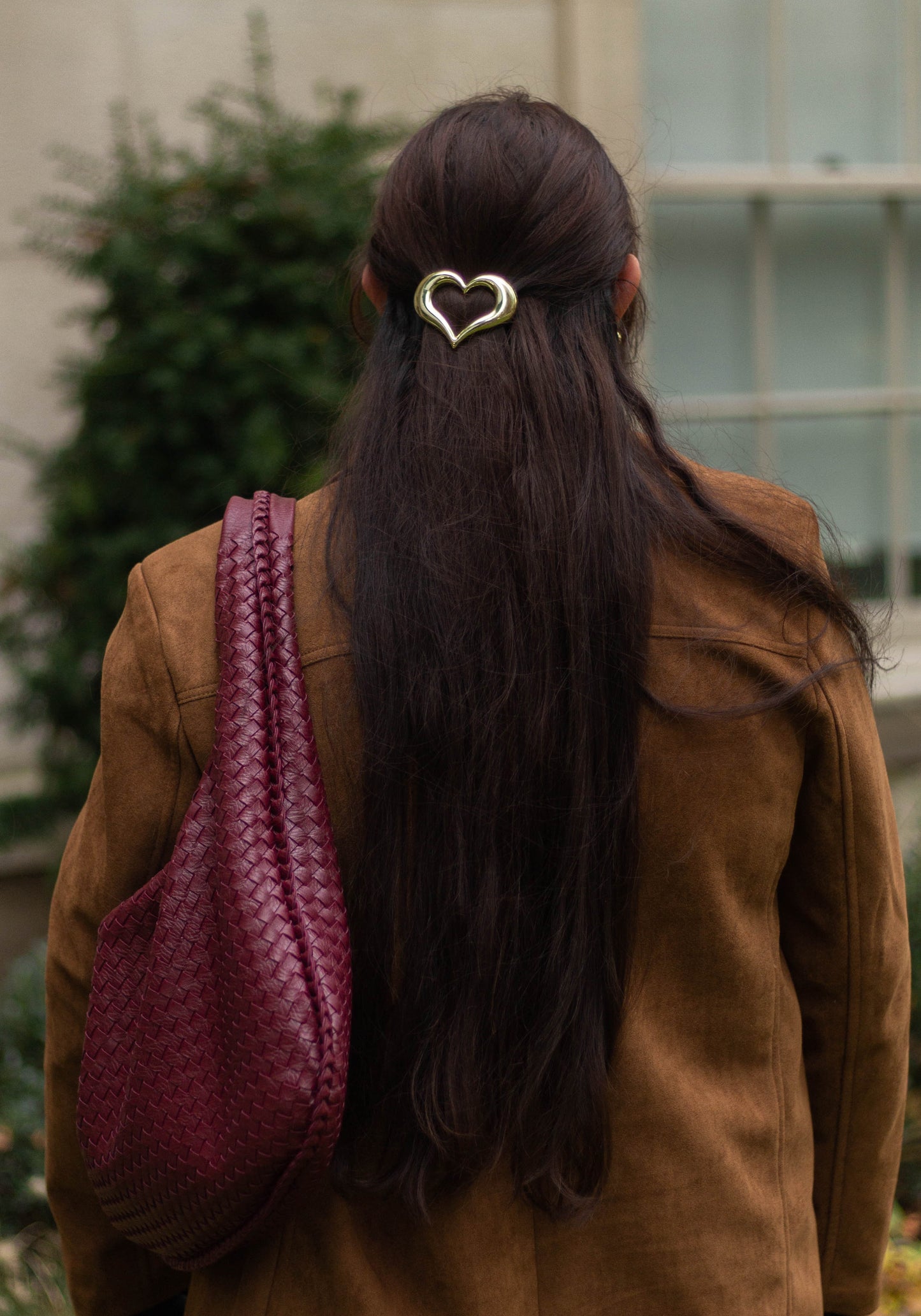 Retro Metal Heart Barrette