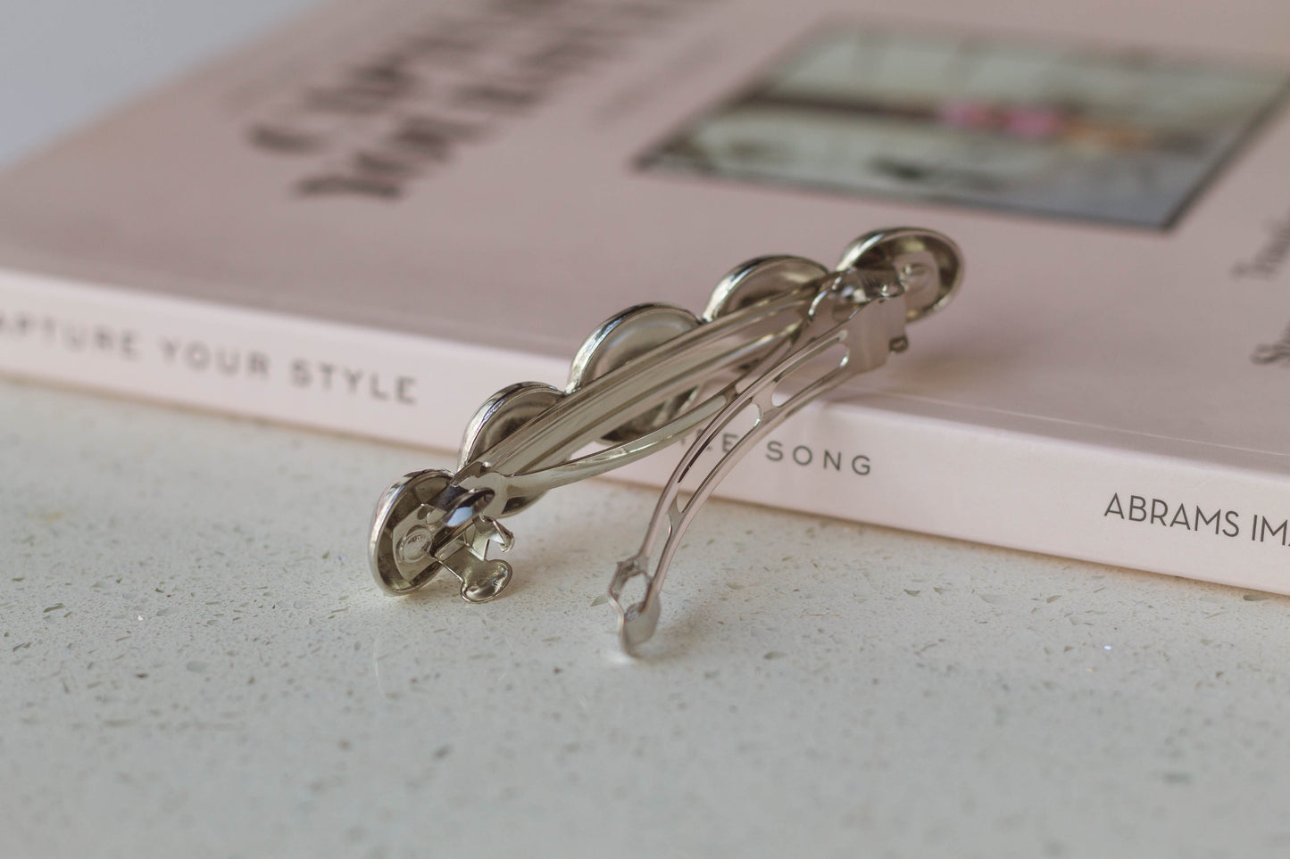 Metal Circle Hair Barrette Clip
