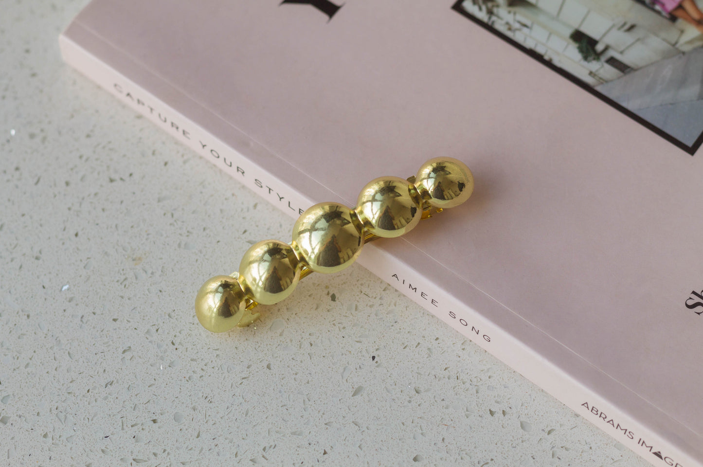 Metal Circle Hair Barrette Clip