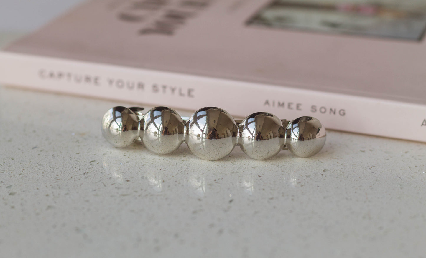 Metal Circle Hair Barrette Clip