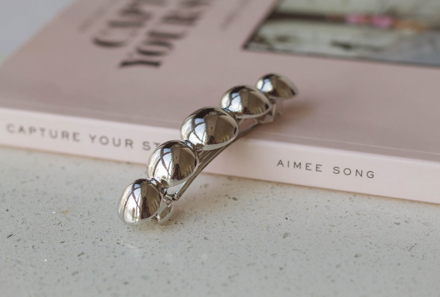 Metal Circle Hair Barrette Clip