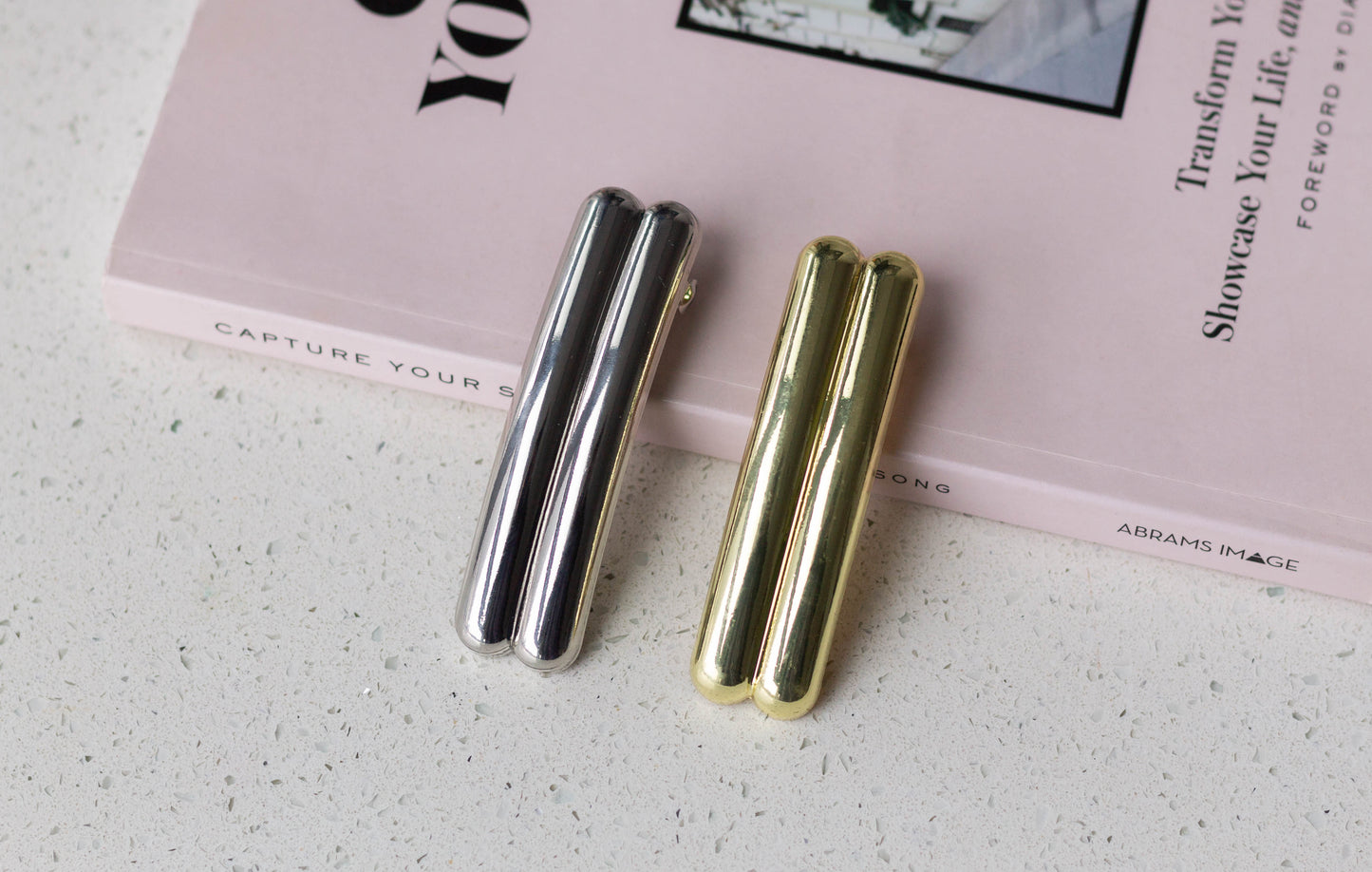 Metal Double Bar Barrette