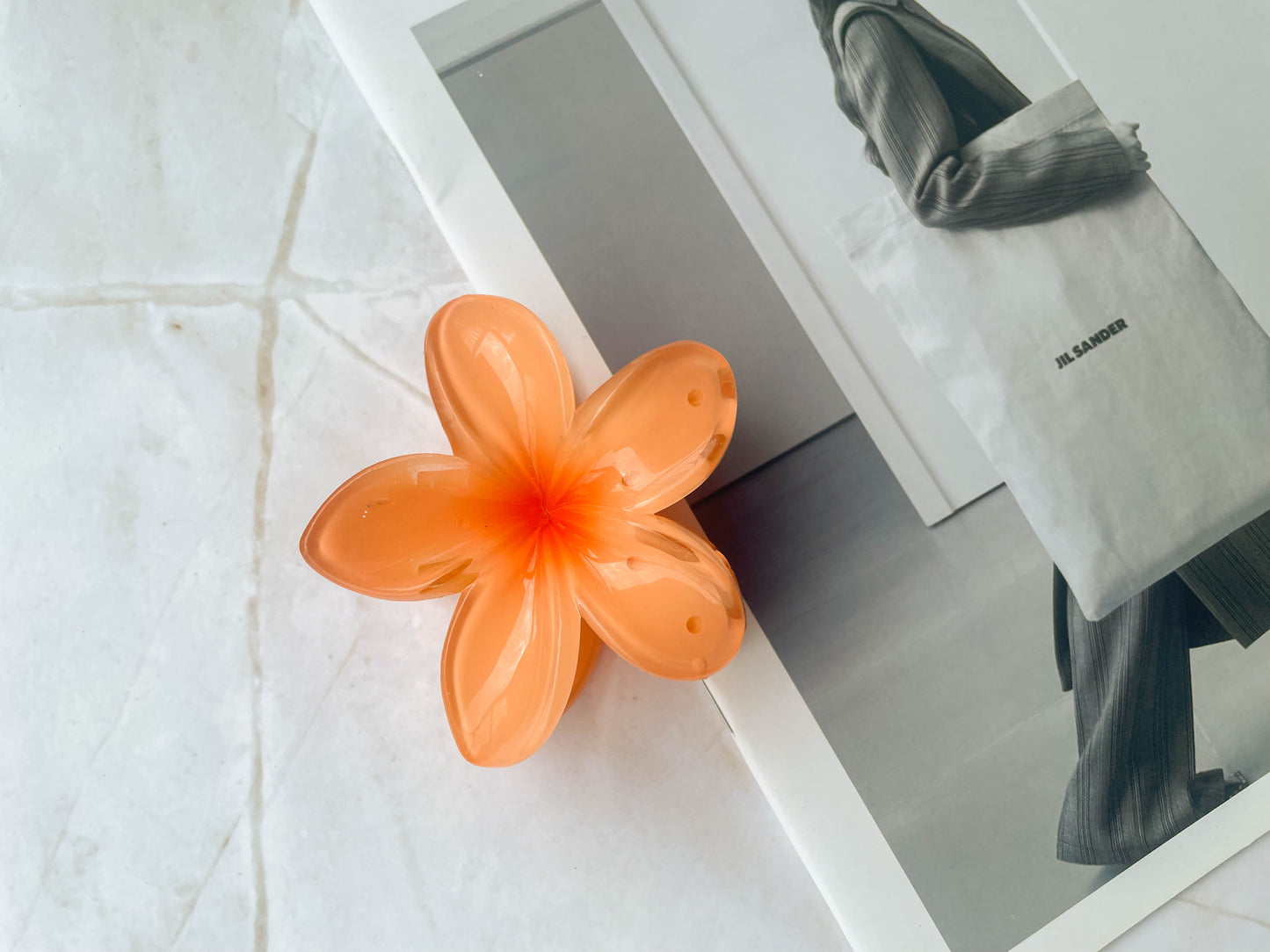 Hawaiian Flower Hair Claw Clip