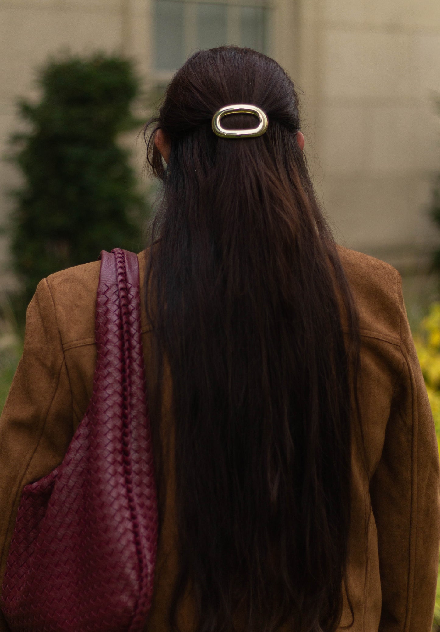 Retro Metal Oval Barrette