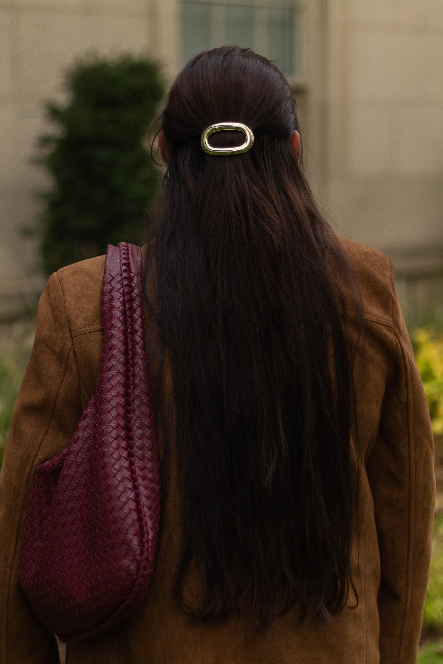 Retro Metal Oval Barrette