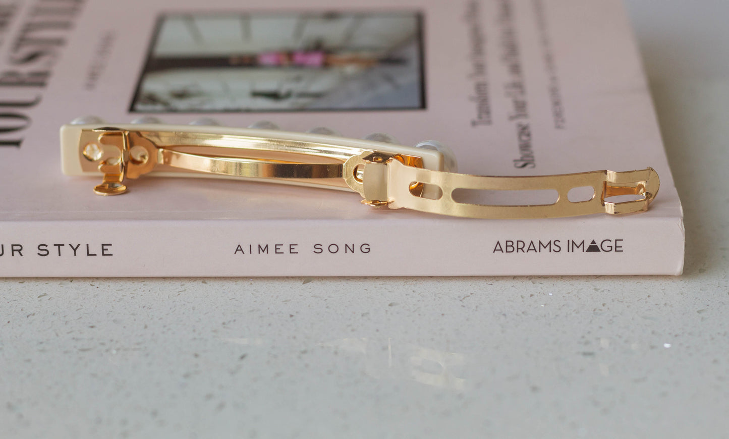 Pearl Barrette Hair Clip
