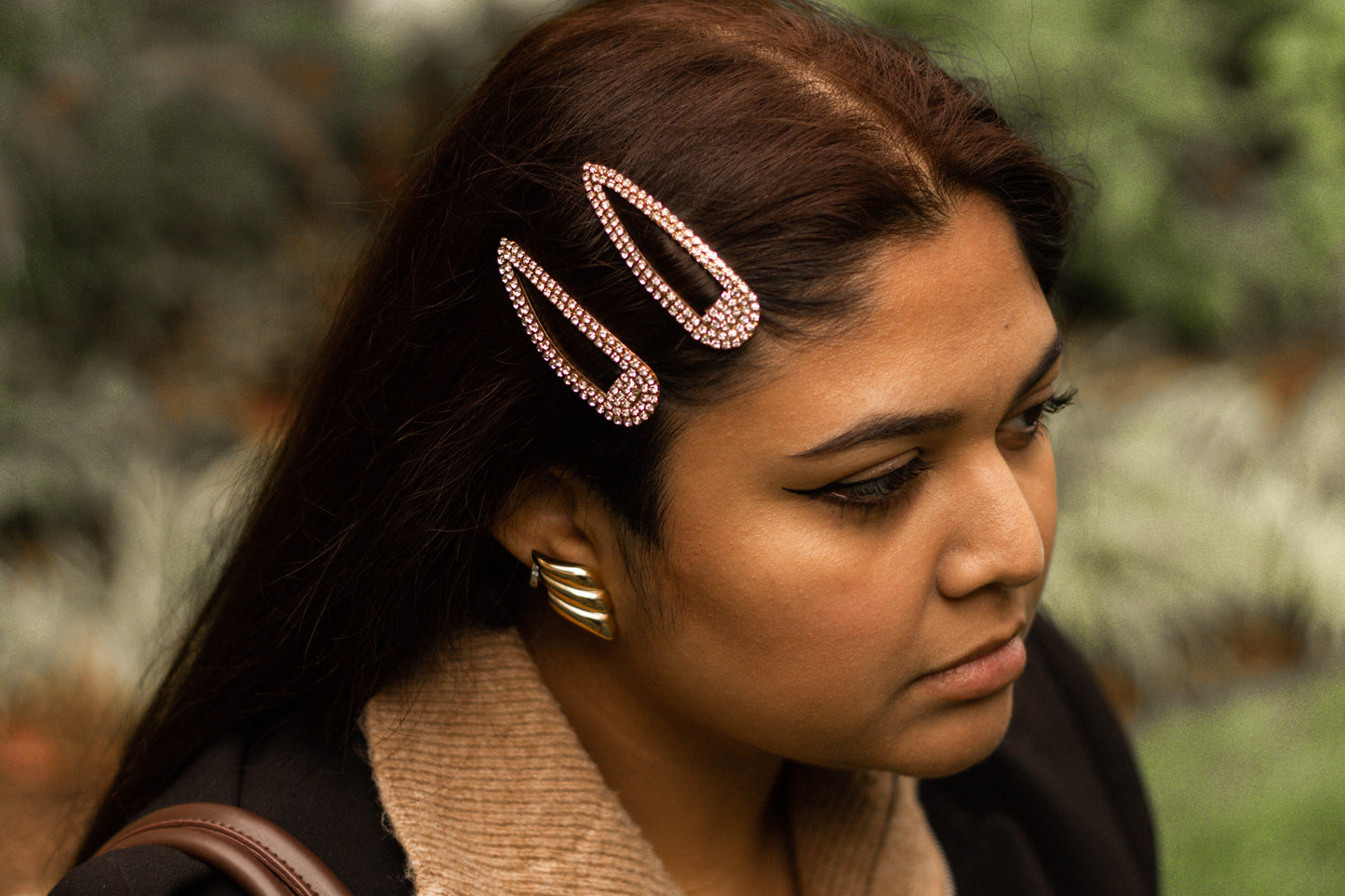 2 pc Rhinestone Hair Clips