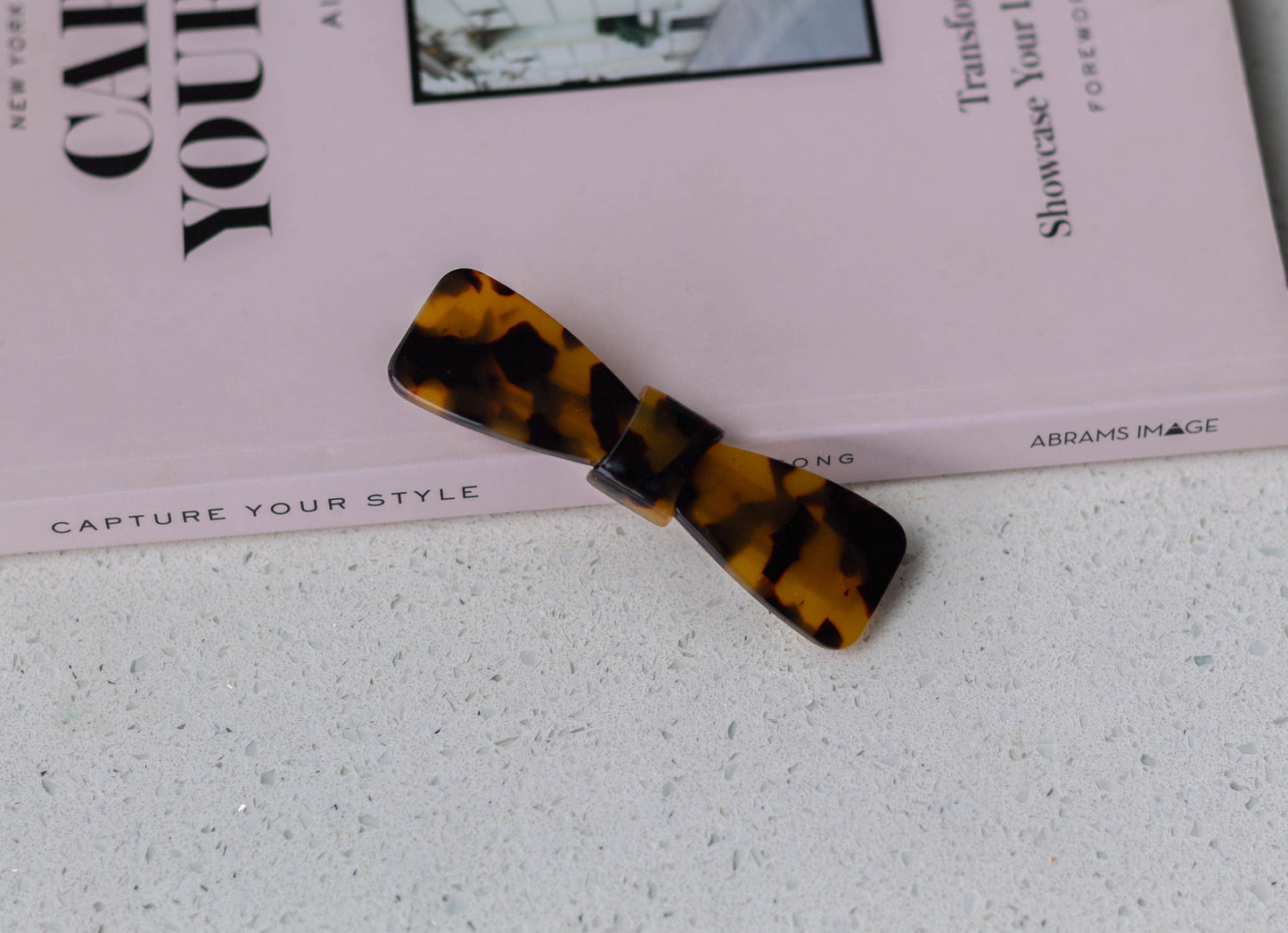 Acetate Tortoiseshell Bow Barrette