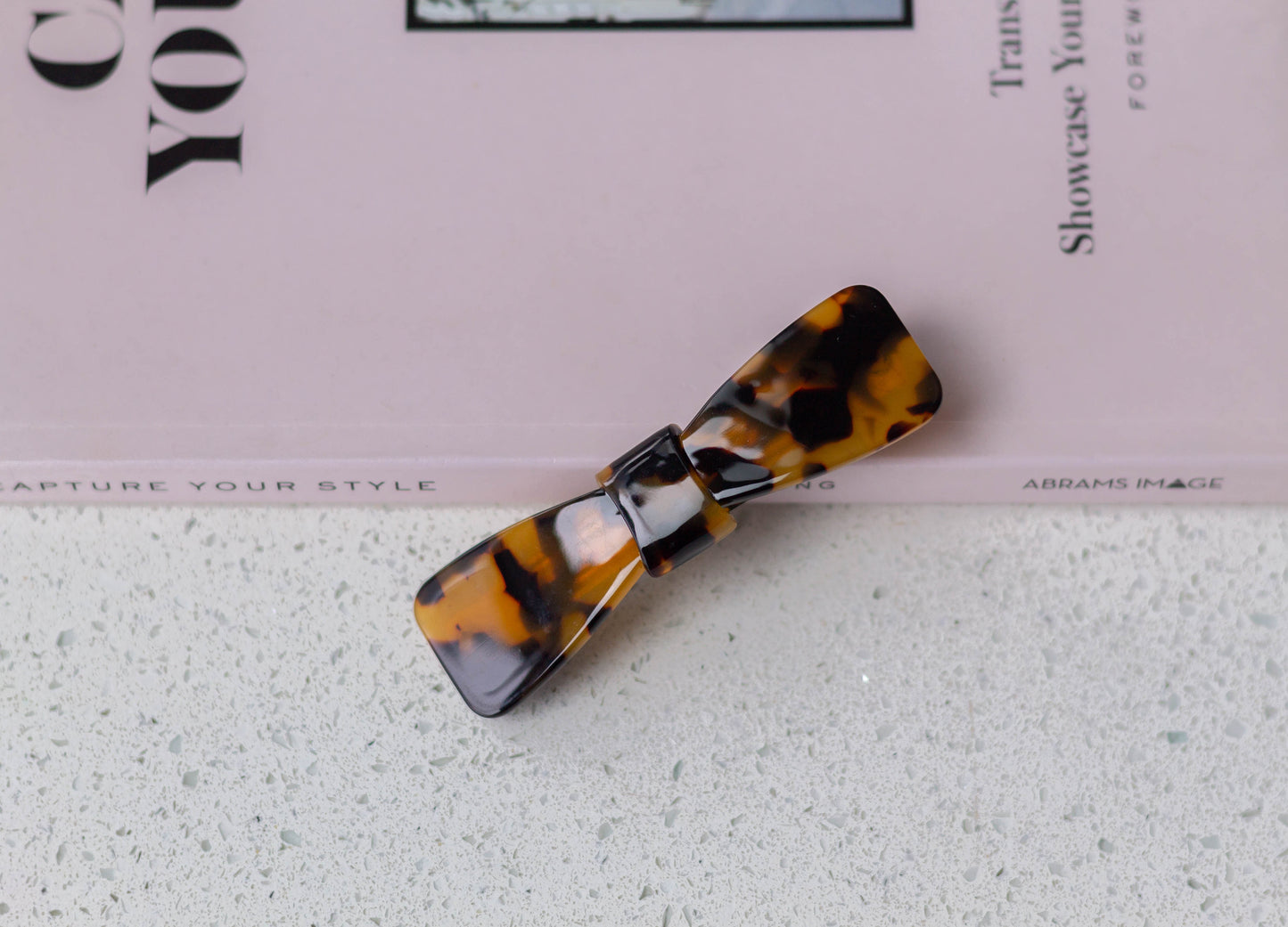Acetate Tortoiseshell Bow Barrette