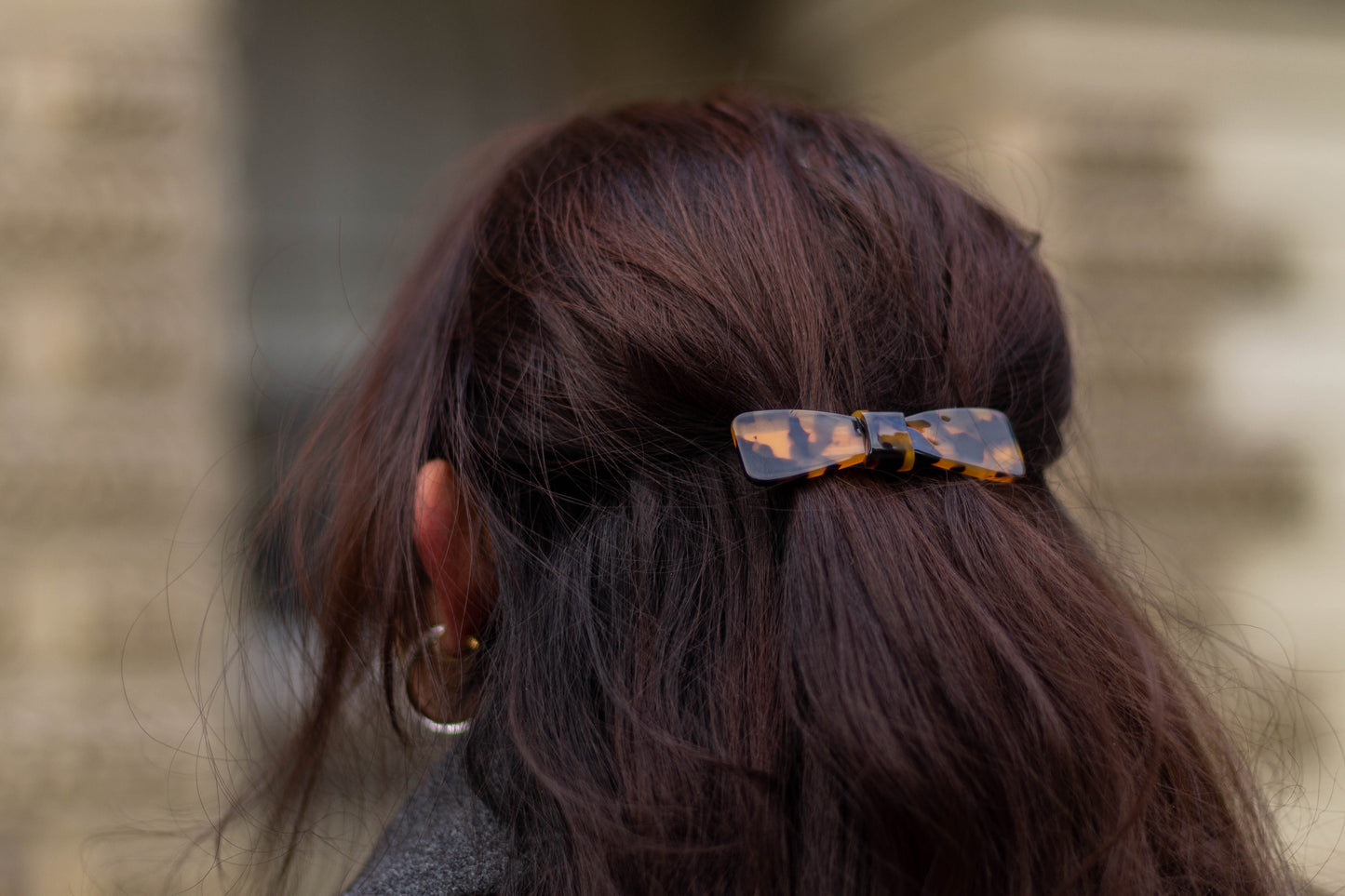 Acetate Tortoiseshell Bow Barrette