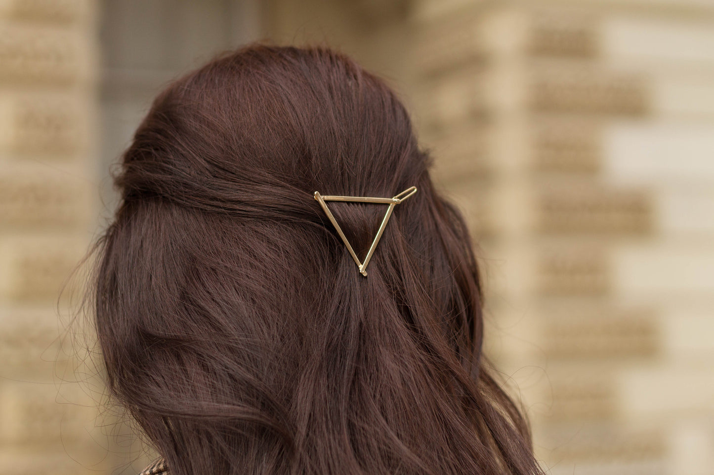 Metal Triangle Hair Pin