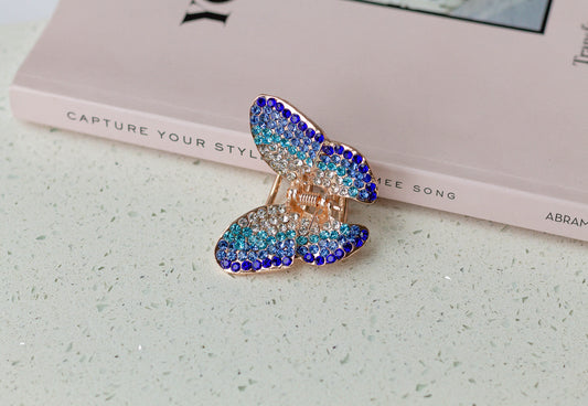 Rhinestone Butterfly Hair Claw