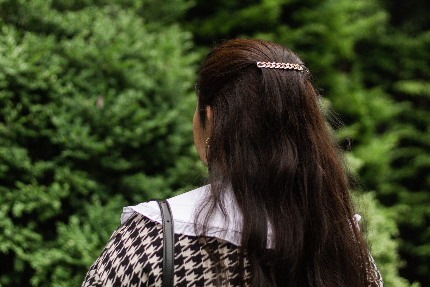 Long Metal Gold Chain Hair Pin