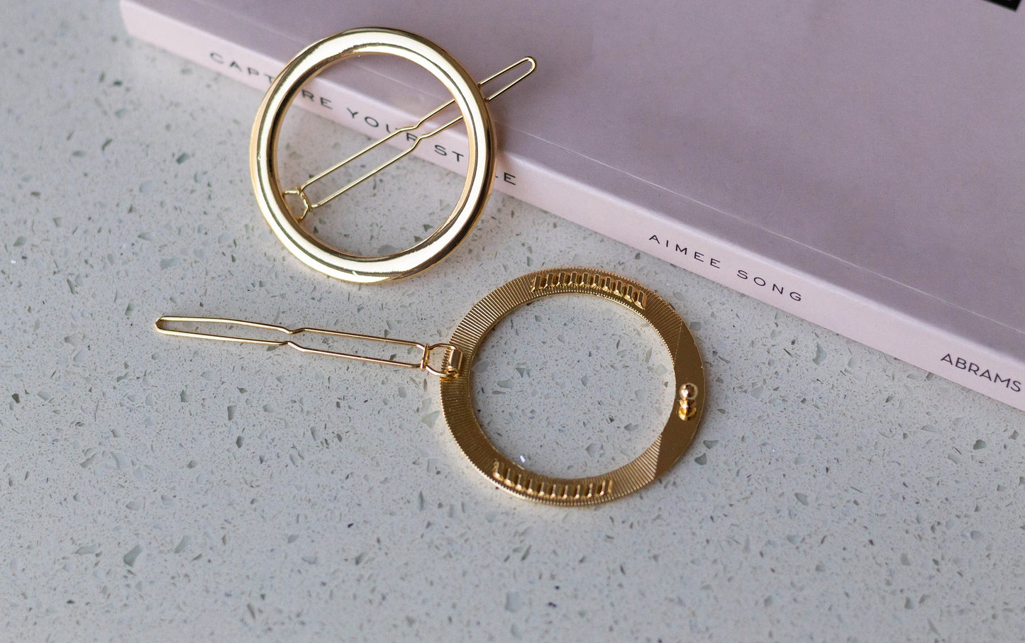 Thick Metal Circle Hair Pin