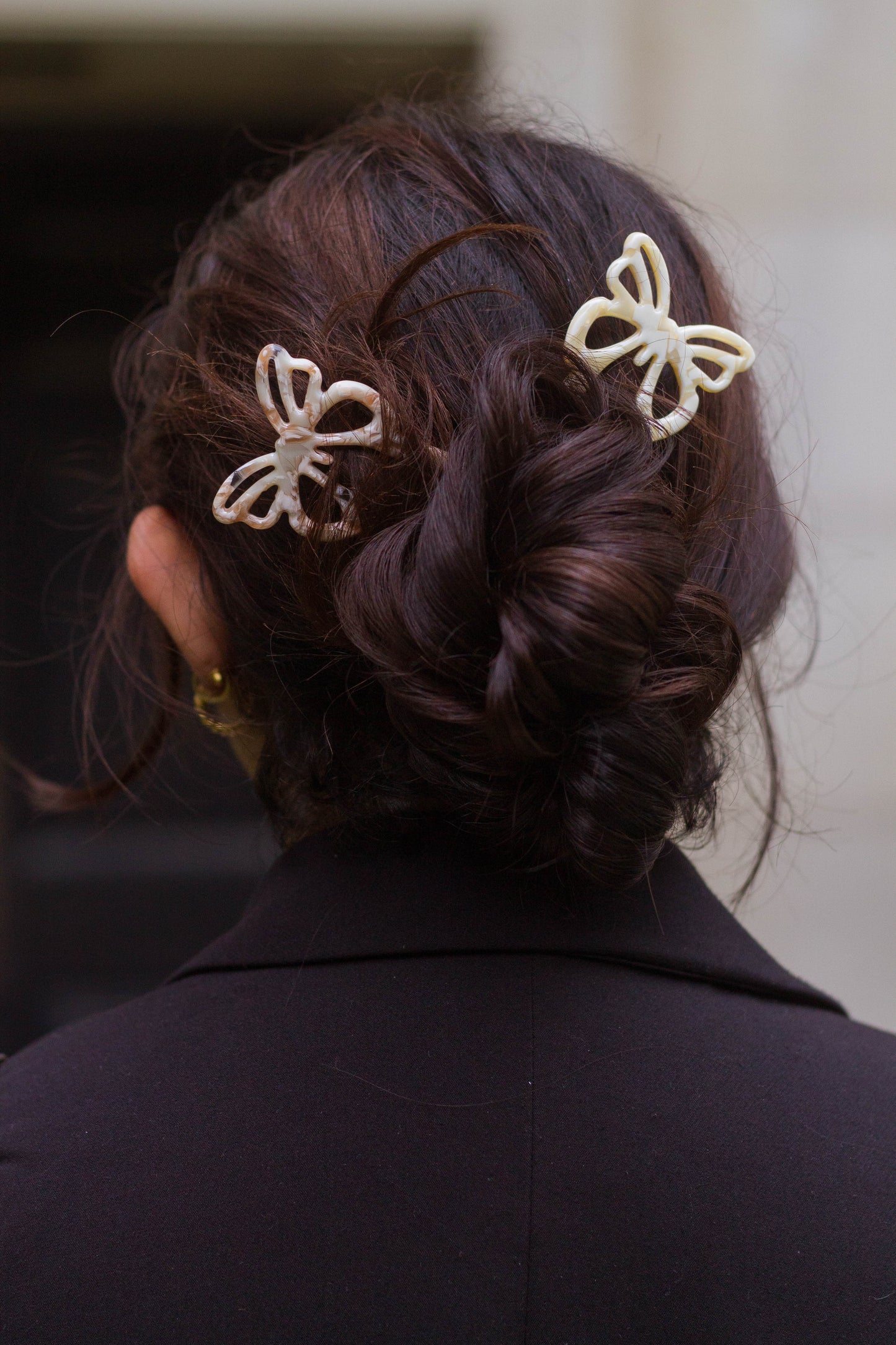 Hollow Butterfly French Hair Pin