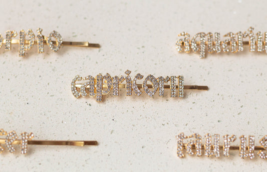 Zodiac Rhinestone Hair Pin