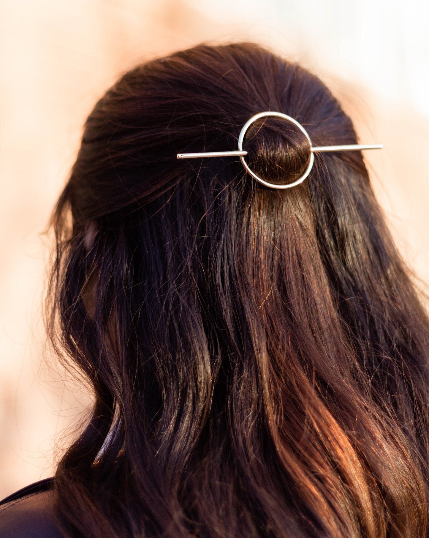 Gold and Silver Minimal Circle Hair Slide