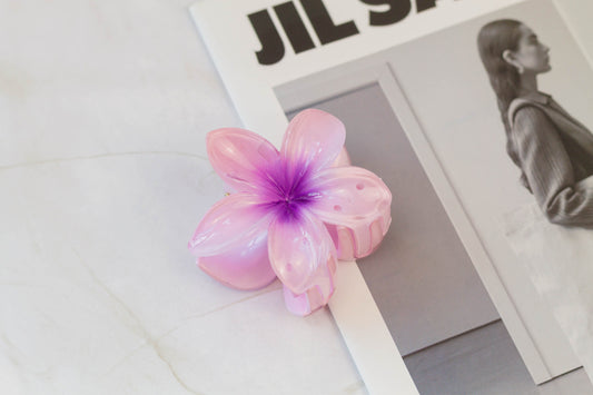 Hawaiian Flower Hair Claw Clip