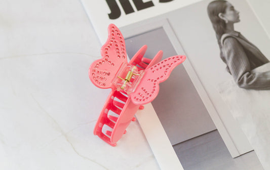 Rhinestone Butterfly Hair Claw Clip