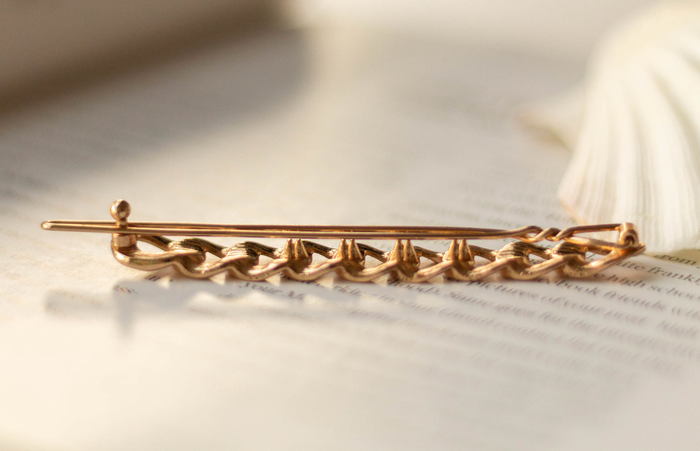 Long Metal Gold Chain Hair Pin