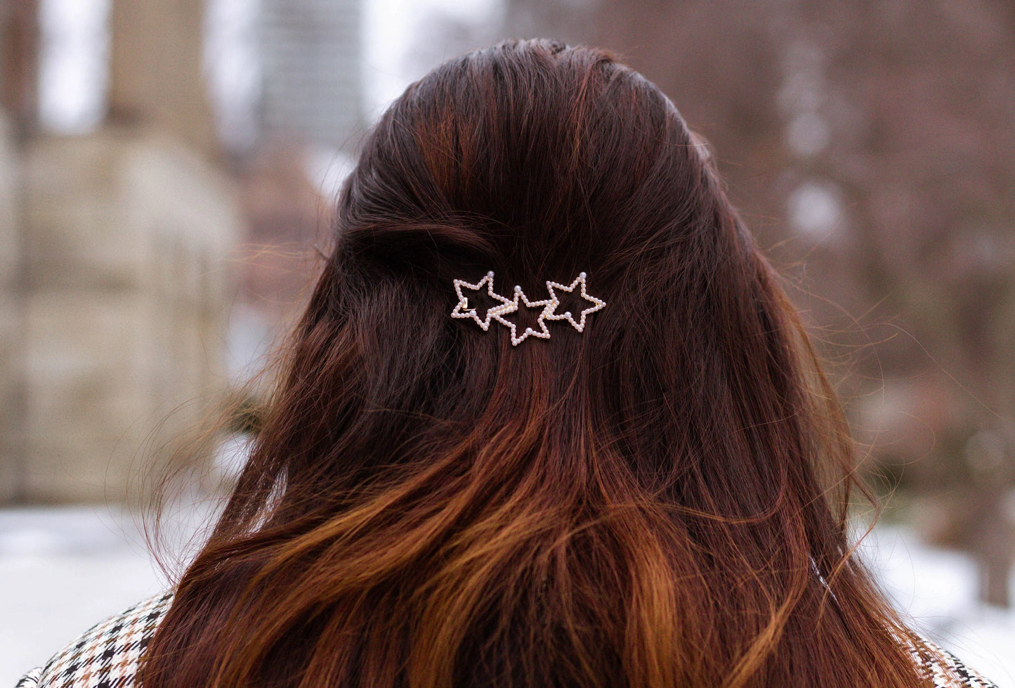 3 Star Pearl Hairpin