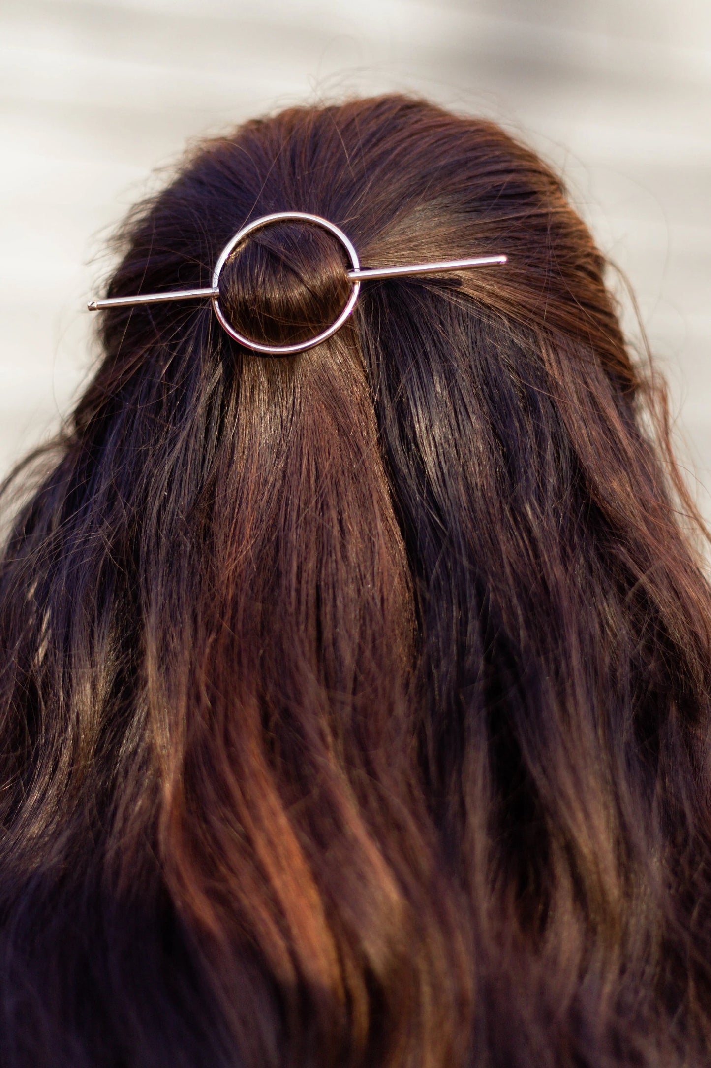 Gold and Silver Minimal Circle Hair Slide