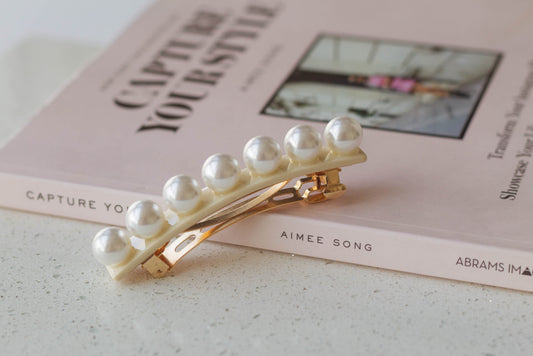 Pearl Barrette Hair Clip