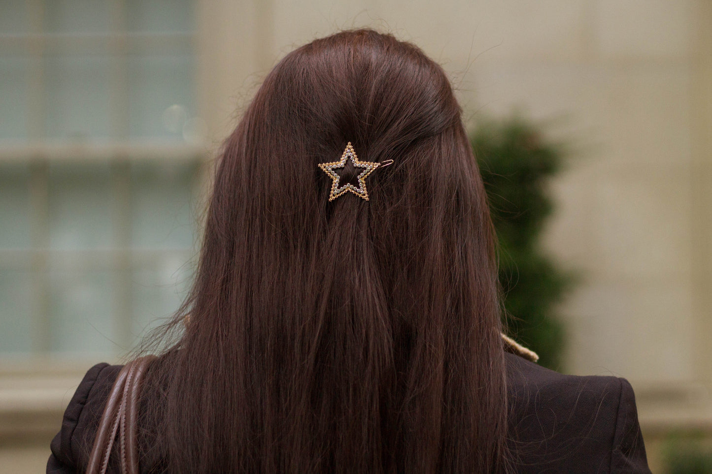 Rhinestone Gold Star Hair Pin